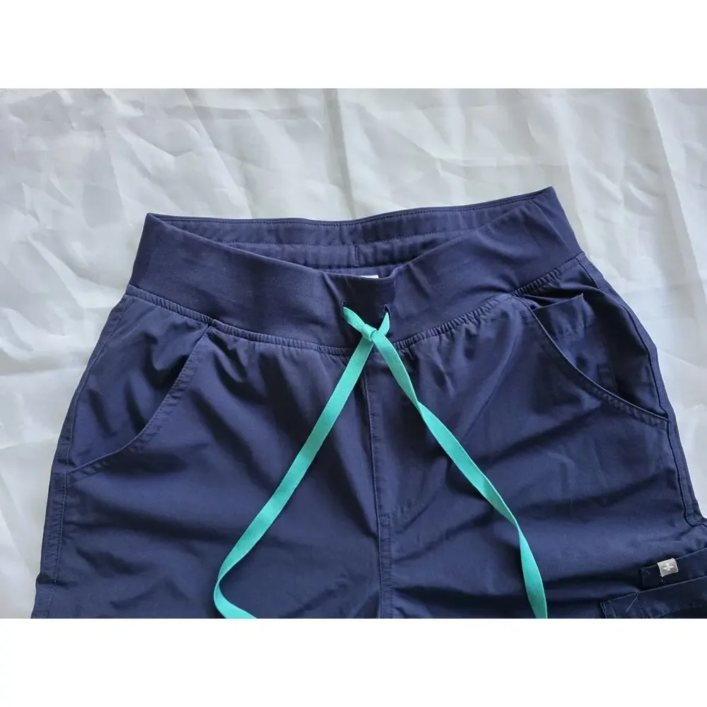 FIGS Technical Collection Scrub Pants Navy Unisex Recycled Polyester Spandex S/T - Picture 2 of 6